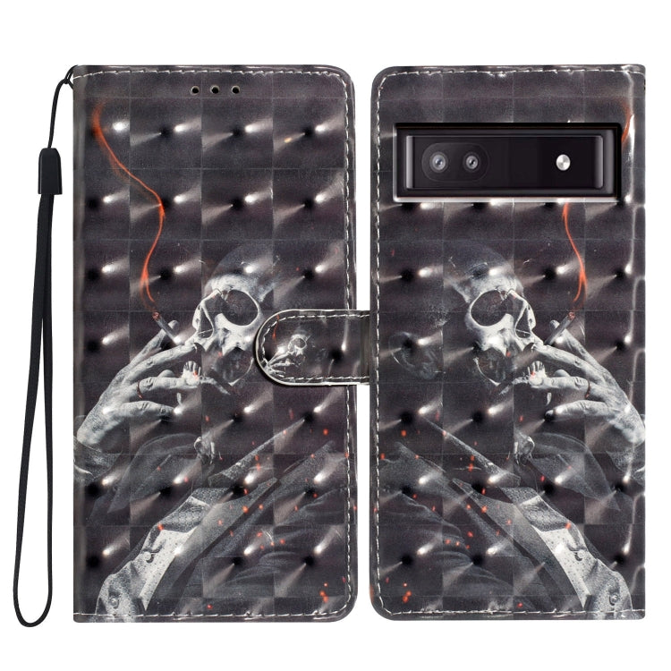 3D Pattern Leather Phone Case, For Google Pixel 8A