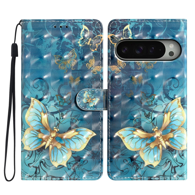 3D Pattern Leather Phone Case, For Google Pixel 9 Pro XL, For Google Pixel 9 / 9 Pro