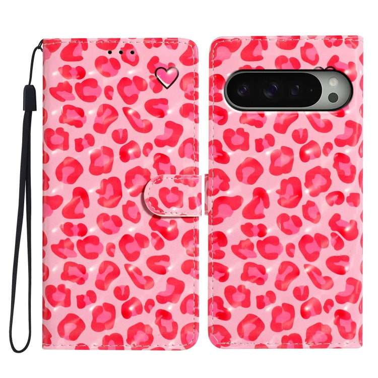 3D Pattern Leather Phone Case, For Google Pixel 9 Pro XL, For Google Pixel 9 / 9 Pro