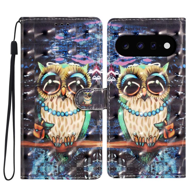 3D Pattern Leather Phone Case, For Google Pixel 11 / 11 Pro, For Google Pixel 9A