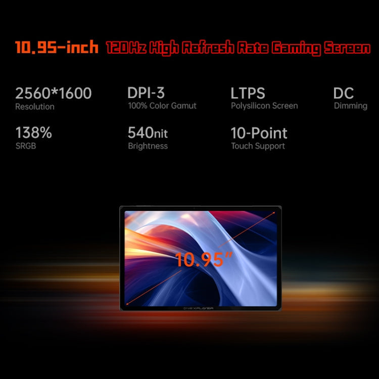 ONE-NETBOOK OneXPlayer X1 10.95 inch Handheld Game Console, 64GB+4TB, Windows 11 AMD Ryzen 7 8840U(Black)