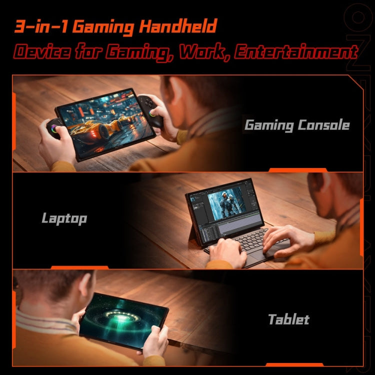ONE-NETBOOK OneXPlayer X1 10.95 inch Handheld Game Console, 32GB+1TB, Windows 11 AMD Ryzen 7 8840U(Black)