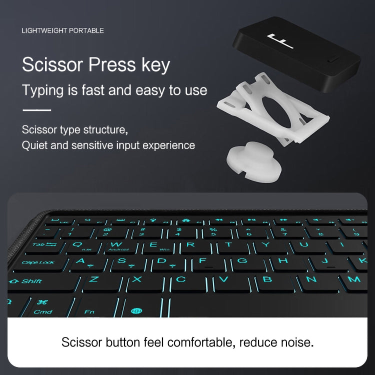 Intelligent Detachable Touch Bluetooth Keyboard Leather Tablet Case with Backlight/Pen Slot, For iPad Pro 13 2024, For iPad Air 13 2024, For iPad Air 11 2024, For iPad Pro 11 2024, For iPad 10.9 2022, For iPad 10.2 2021, For iPad mini 6
