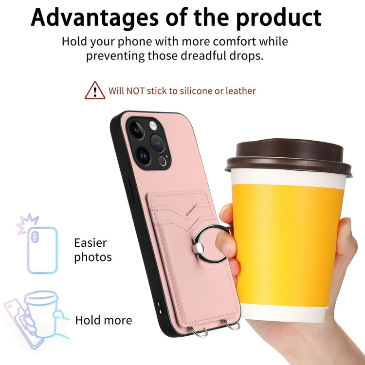 R20 Ring Card Holder Phone Case, For iPhone 15 Pro Max, For iPhone 15 Pro, For iPhone 15 Plus, For iPhone 15