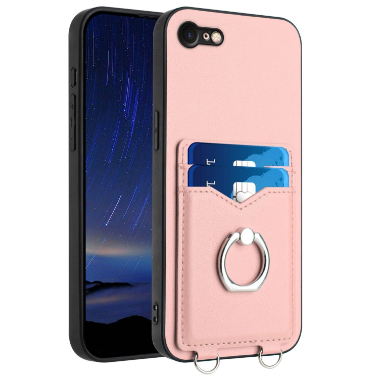 R20 Ring Card Holder Phone Case, For iPhone SE 2022 / SE 2020 / 8, For iPhone 13 Pro Max, For iPhone 13 Pro, For iPhone 13