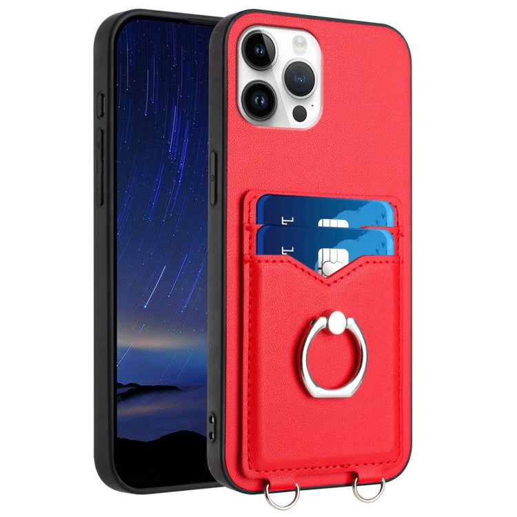 R20 Ring Card Holder Phone Case, For iPhone 13 mini, For iPhone 12, For iPhone 12 Pro Max, For iPhone 12 Pro