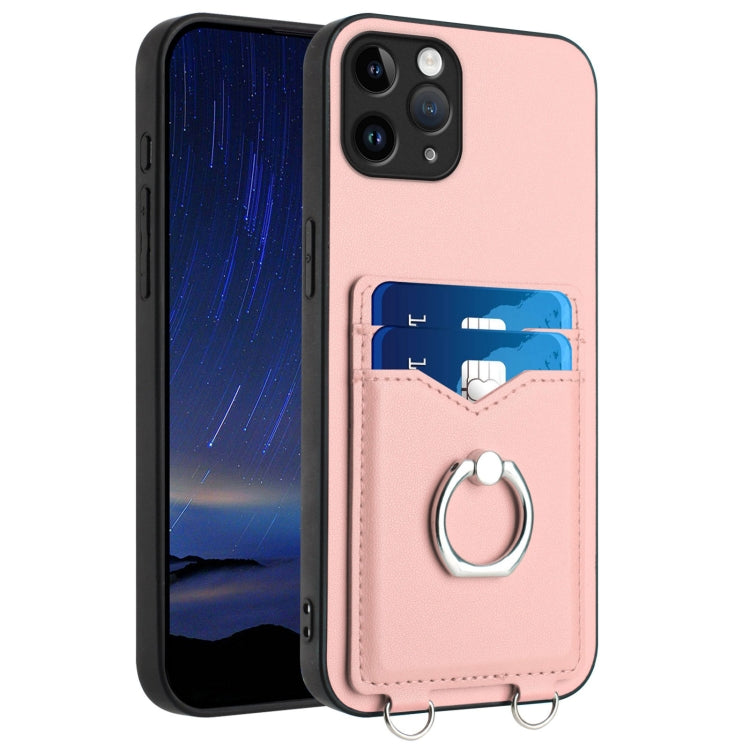 R20 Ring Card Holder Phone Case, For iPhone 12 mini, For iPhone 11 Pro Max, For iPhone 11, For iPhone 11 Pro