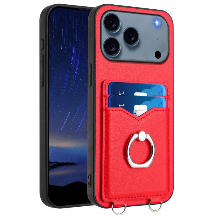 R20 Ring Card Holder Phone Case, For iPhone 17 Pro Max, For iPhone 17 Pro, For iPhone 17, For iPhone Air