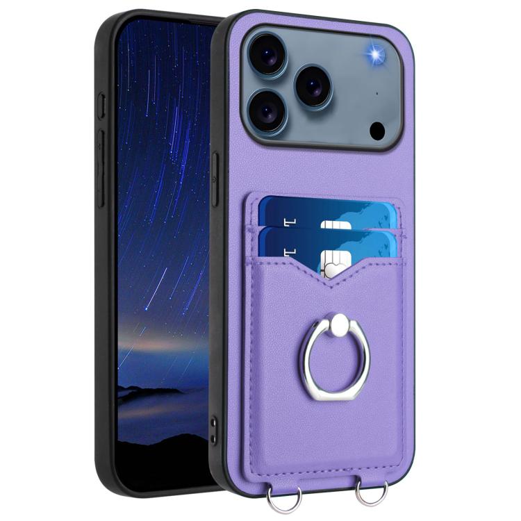 R20 Ring Card Holder Phone Case, For iPhone 17 Pro Max, For iPhone 17 Pro, For iPhone 17, For iPhone Air