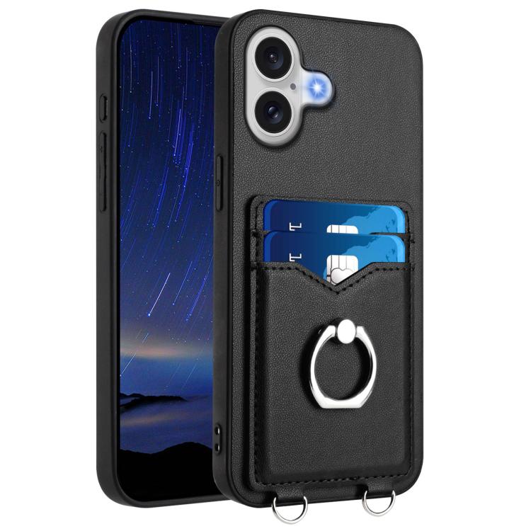 R20 Ring Card Holder Phone Case, For iPhone 17 Pro Max, For iPhone 17 Pro, For iPhone 17, For iPhone Air