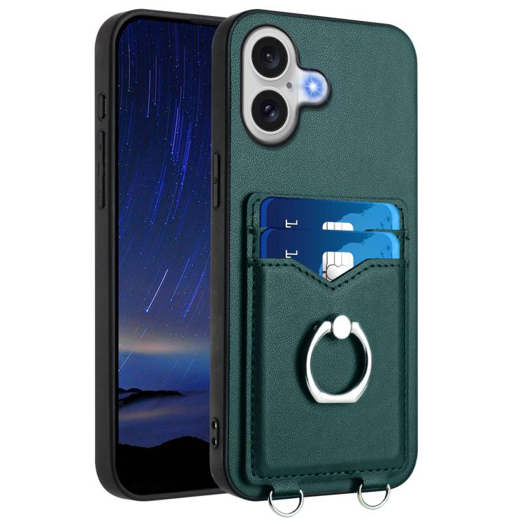 R20 Ring Card Holder Phone Case, For iPhone 17 Pro Max, For iPhone 17 Pro, For iPhone 17, For iPhone Air