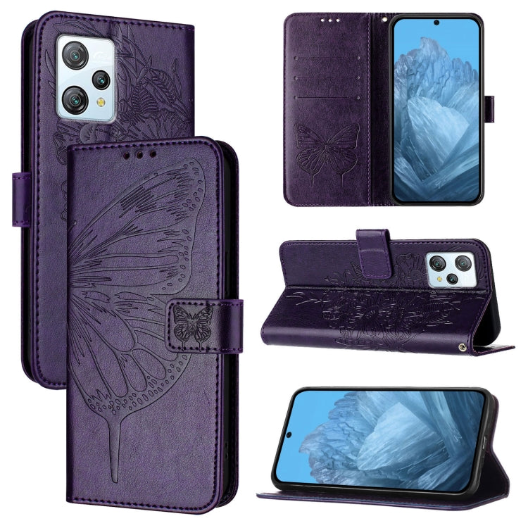 Embossed Butterfly Leather Phone Case, For Blackview Wave 6C, For Blackview Shark 8, For Blackview A53