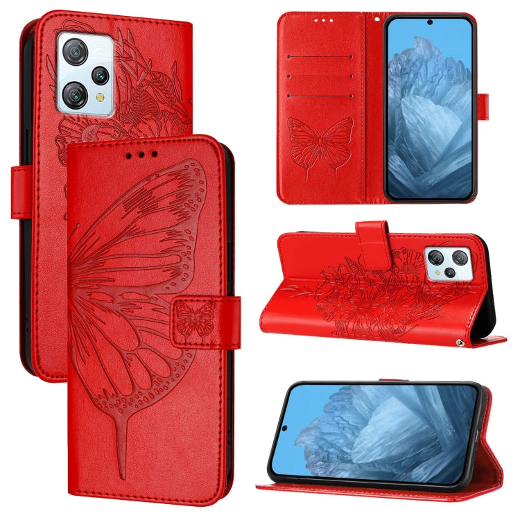 Embossed Butterfly Leather Phone Case, For Blackview Wave 6C, For Blackview Shark 8, For Blackview A53