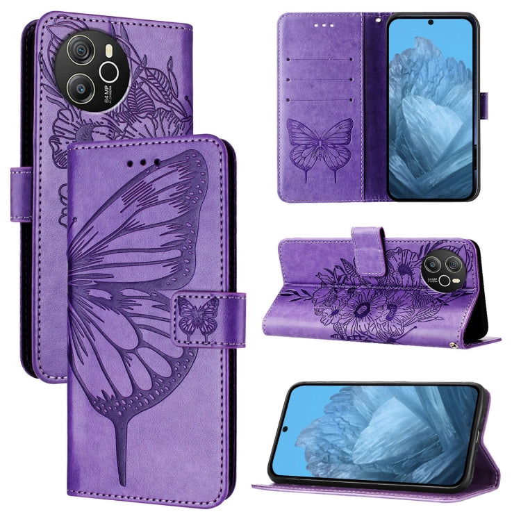 Embossed Butterfly Leather Phone Case, For Blackview Wave 6C, For Blackview Shark 8, For Blackview A53