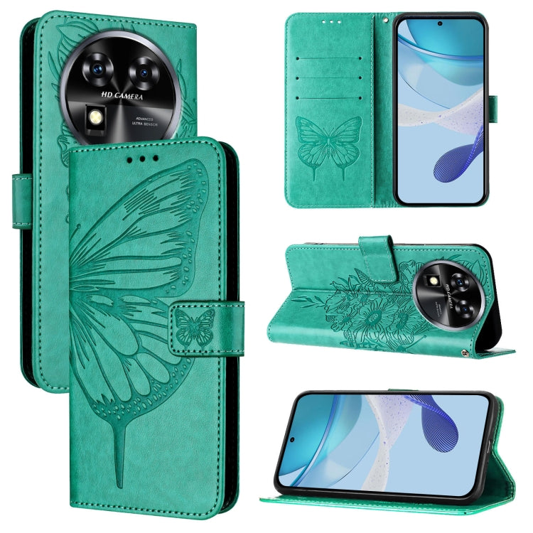 Embossed Butterfly Leather Phone Case, For Oukitel C37, For Oukitel C51, For Oukitel C38
