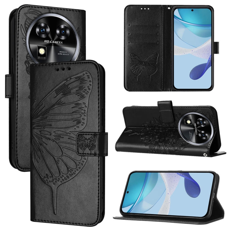 Embossed Butterfly Leather Phone Case, For Oukitel C37, For Oukitel C51, For Oukitel C38