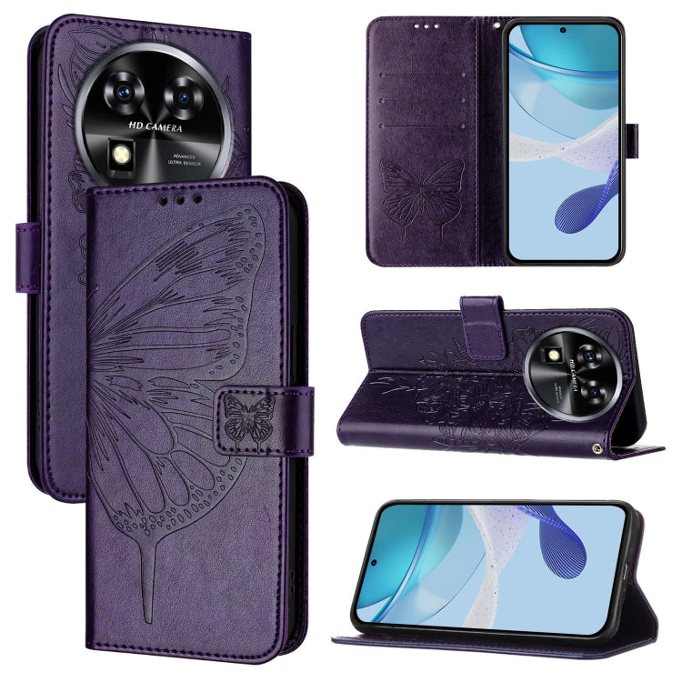 Embossed Butterfly Leather Phone Case, For Oukitel C37, For Oukitel C51, For Oukitel C38