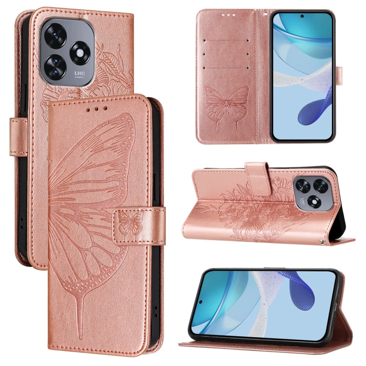 Embossed Butterfly Leather Phone Case, For Oukitel C37, For Oukitel C51, For Oukitel C38