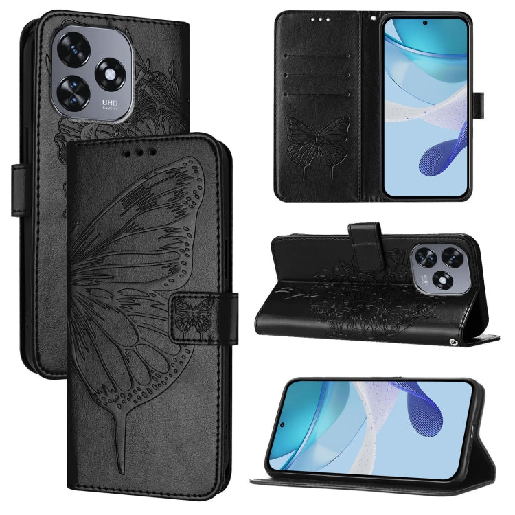 Embossed Butterfly Leather Phone Case, For Oukitel C37, For Oukitel C51, For Oukitel C38