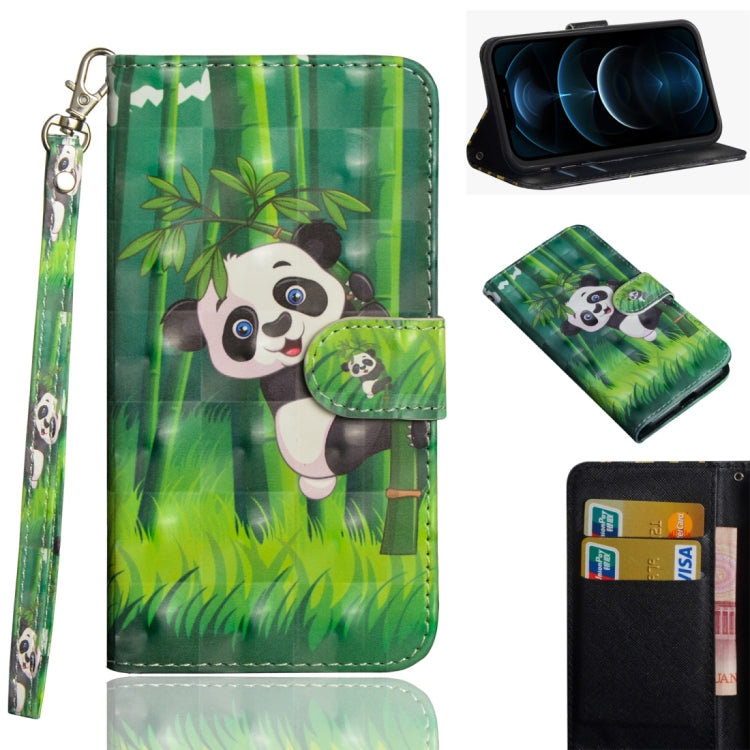 3D Painting Pattern Horizontal Flip TPU + PU Leather Case with Holder & Card Slots & Wallet, For Huawei Honor 9A, For Motorola G8 Power Lite
