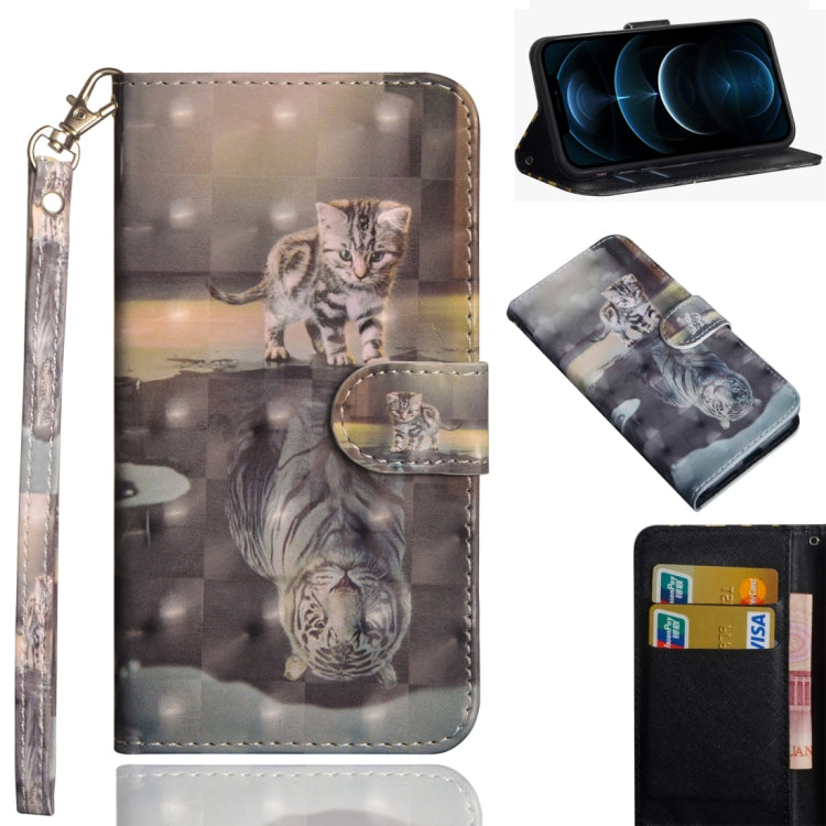 3D Painting Pattern Horizontal Flip TPU + PU Leather Case with Holder & Card Slots & Wallet, For Huawei Honor 9A, For Motorola G8 Power Lite