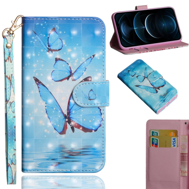 3D Painting Pattern Horizontal Flip TPU + PU Leather Case with Holder & Card Slots & Wallet, For Huawei Honor 9A, For Motorola G8 Power Lite