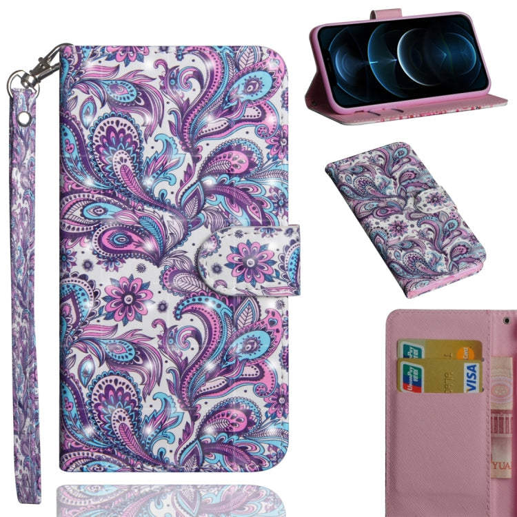 3D Painting Pattern Horizontal Flip TPU + PU Leather Case with Holder & Card Slots & Wallet, For Huawei Honor 9A, For Motorola G8 Power Lite
