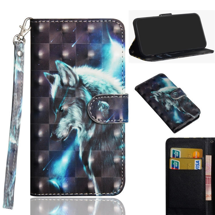 3D Painting Pattern Horizontal Flip TPU + PU Leather Case with Holder & Card Slots & Wallet, For Huawei Honor 9A, For Motorola G8 Power Lite