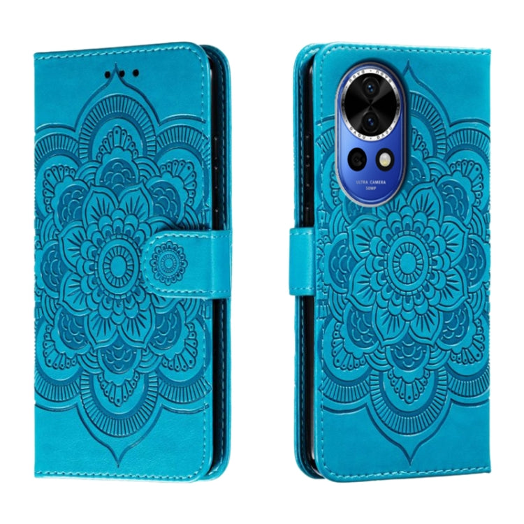 Sun Mandala Embossing Pattern Phone Leather Case, For Huawei Nova 12