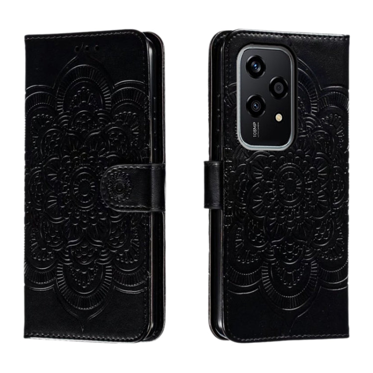 Sun Mandala Embossing Pattern Phone Leather Case, For Honor Magic7 Pro, For Honor Play 60 Plus / 200 Smart / X7C, For Honor 200 Lite Global