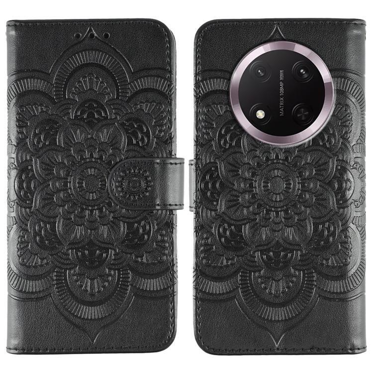 Sun Mandala Embossing Pattern Phone Leather Case, For Honor 400 Lite Global, For Honor 400 Global 156.5mm, For Honor Magic7 Lite