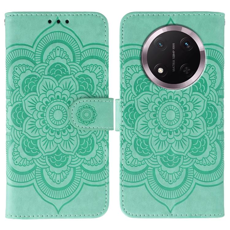 Sun Mandala Embossing Pattern Phone Leather Case, For Honor 400 Lite Global, For Honor 400 Global 156.5mm, For Honor Magic7 Lite