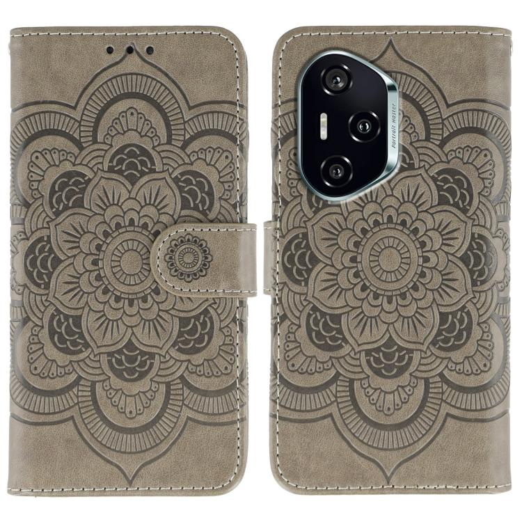 Sun Mandala Embossing Pattern Phone Leather Case, For Honor 400 Lite Global, For Honor 400 Global 156.5mm, For Honor Magic7 Lite