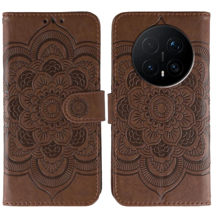 Sun Mandala Embossing Pattern Phone Leather Case, For Honor Magic8 Pro, For Honor Magic8, For Honor X7d 5G