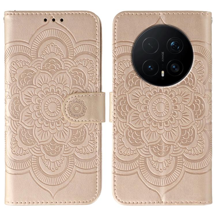 Sun Mandala Embossing Pattern Phone Leather Case, For Honor Magic8 Pro, For Honor Magic8, For Honor X7d 5G