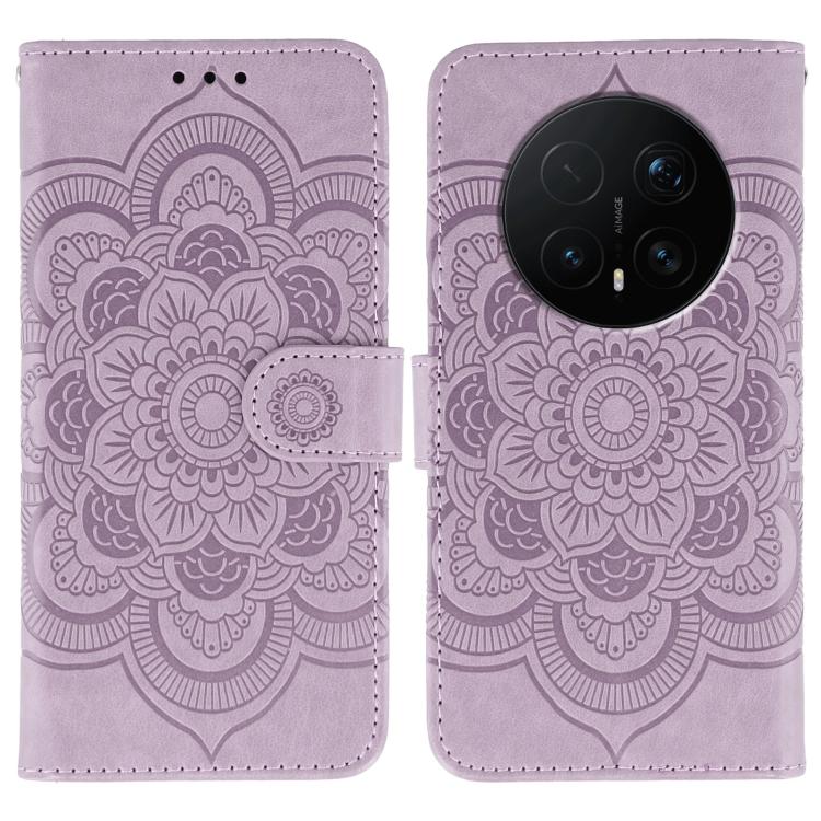 Sun Mandala Embossing Pattern Phone Leather Case, For Honor Magic8 Pro, For Honor Magic8, For Honor X7d 5G