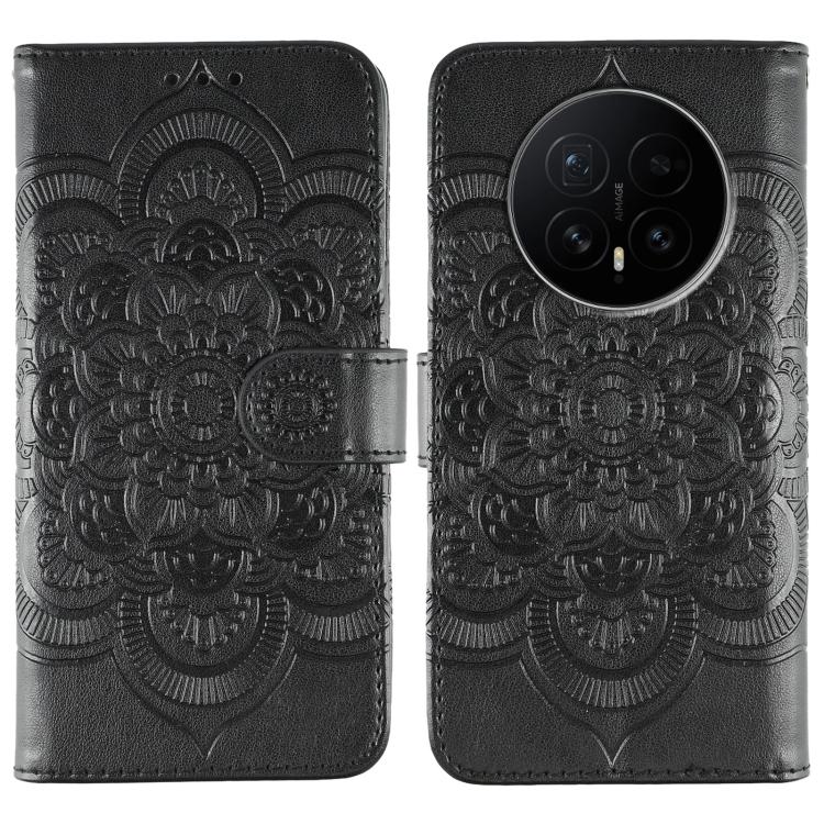 Sun Mandala Embossing Pattern Phone Leather Case, For Honor Magic8 Pro, For Honor Magic8, For Honor X7d 5G
