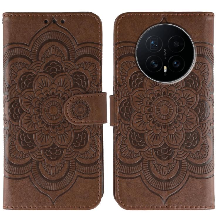 Sun Mandala Embossing Pattern Phone Leather Case, For Honor Magic8 Pro, For Honor Magic8, For Honor X7d 5G