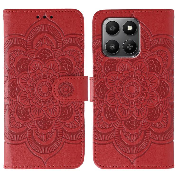 Sun Mandala Embossing Pattern Phone Leather Case, For Honor Magic8 Pro, For Honor Magic8, For Honor X7d 5G
