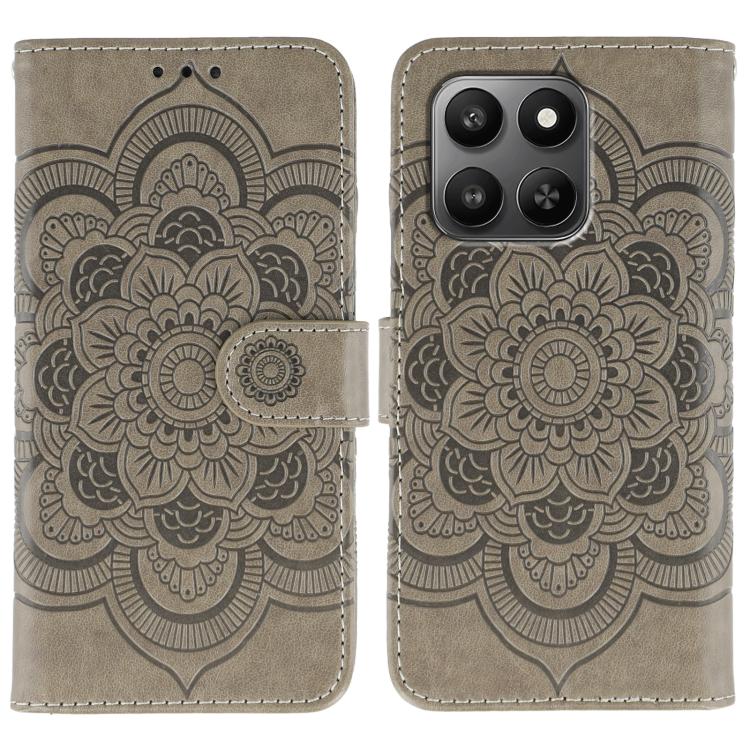 Sun Mandala Embossing Pattern Phone Leather Case, For Honor Magic8 Pro, For Honor Magic8, For Honor X7d 5G