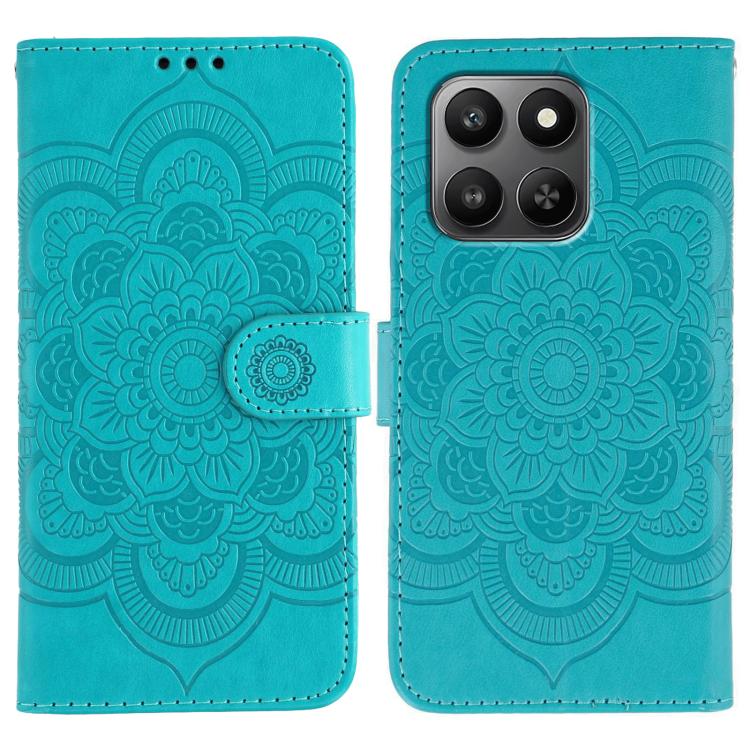Sun Mandala Embossing Pattern Phone Leather Case, For Honor Magic8 Pro, For Honor Magic8, For Honor X7d 5G