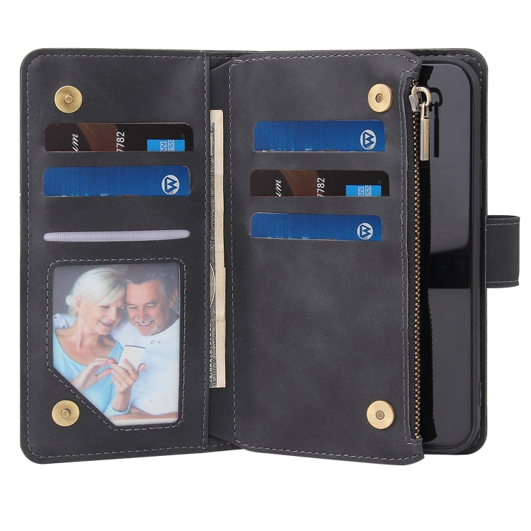 Multifunctional Retro Frosted Horizontal Flip Leather Case with Card Slot & Holder & Zipper Wallet & Photo Frame & Lanyard, For iPhone 12 Pro Max, For iPhone 12 / 12 Pro, For iPhone 12 mini, For Samsung Galaxy A11