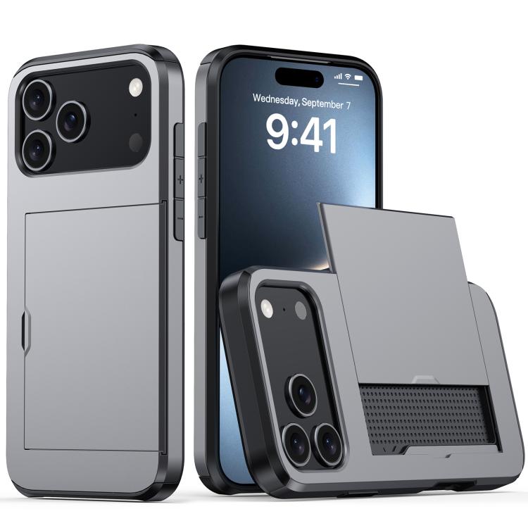Shockproof Armor Phone Case with Card Slot, For iPhone Air, For iPhone 16 Pro Max