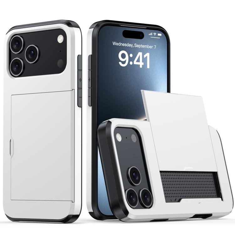 Shockproof Armor Phone Case with Card Slot, For iPhone Air, For iPhone 16 Pro Max