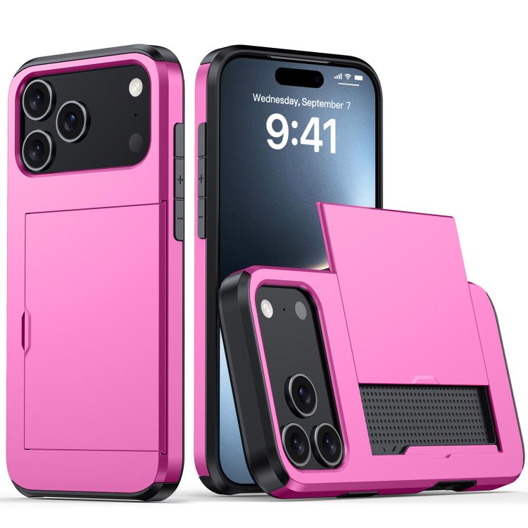 Shockproof Armor Phone Case with Card Slot, For iPhone Air, For iPhone 16 Pro Max