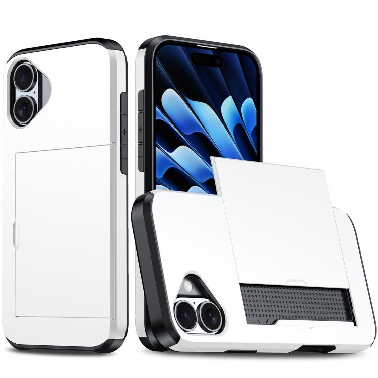 Shockproof Armor Phone Case with Card Slot, For iPhone 17 Pro, For iPhone 17