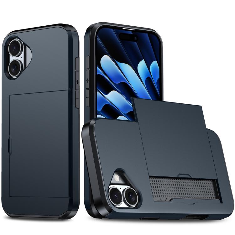 Shockproof Armor Phone Case with Card Slot, For iPhone 17 Pro, For iPhone 17