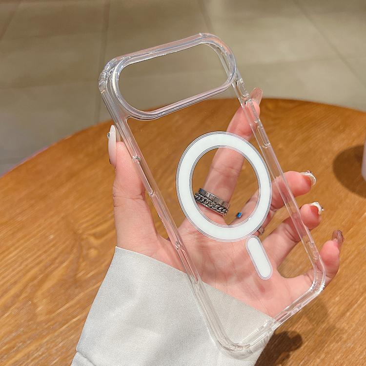 Large Hole Camera MagSafe Magnetic Clear Acrylic TPU Case, For iPhone 17 Pro Max, For iPhone 17 Pro, For iPhone 17, For iPhone Air, For iPhone 16 Pro Max, For iPhone 16 Pro, For iPhone 16 Plus, For iPhone 16