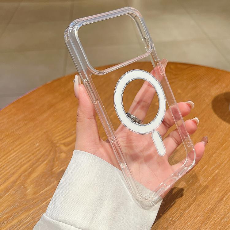 Large Hole Camera MagSafe Magnetic Clear Acrylic TPU Case, For iPhone 17 Pro Max, For iPhone 17 Pro, For iPhone 17, For iPhone Air, For iPhone 16 Pro Max, For iPhone 16 Pro, For iPhone 16 Plus, For iPhone 16