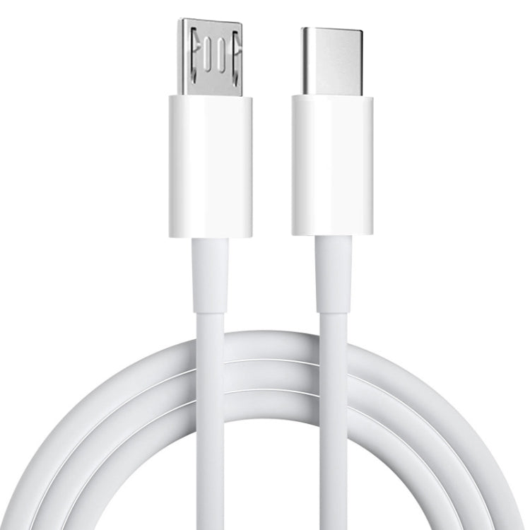 USB-C / Type-C to Micro USB Charging Data Cable, Length: 1m, Type-C to Micro USB